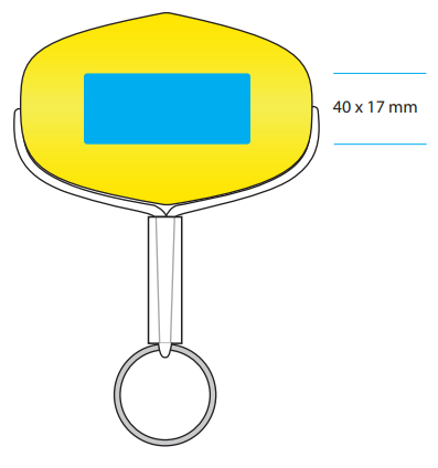 zone personnalisation porte clé flottant